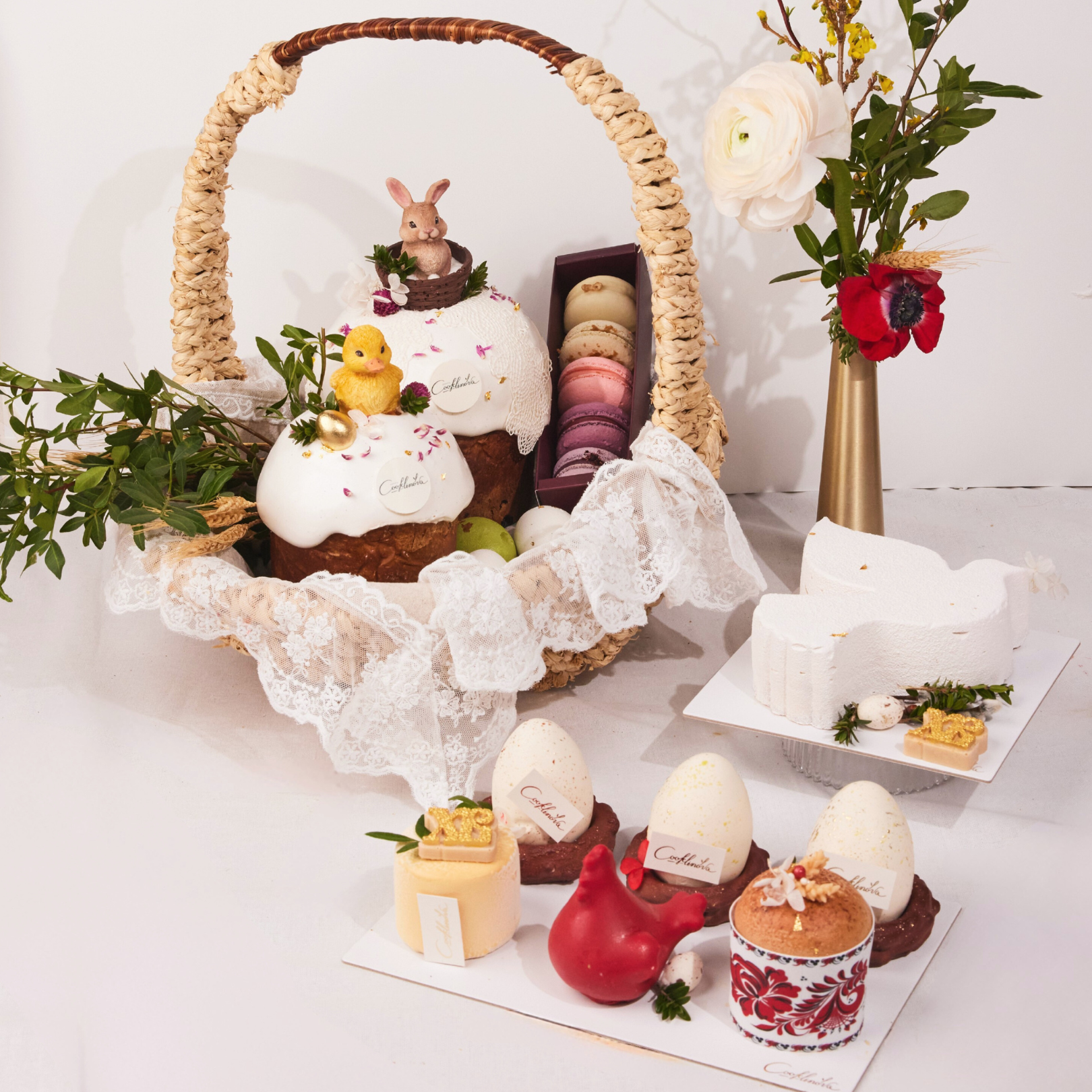 Корзина «Светлая Пасха» Натурэль XL