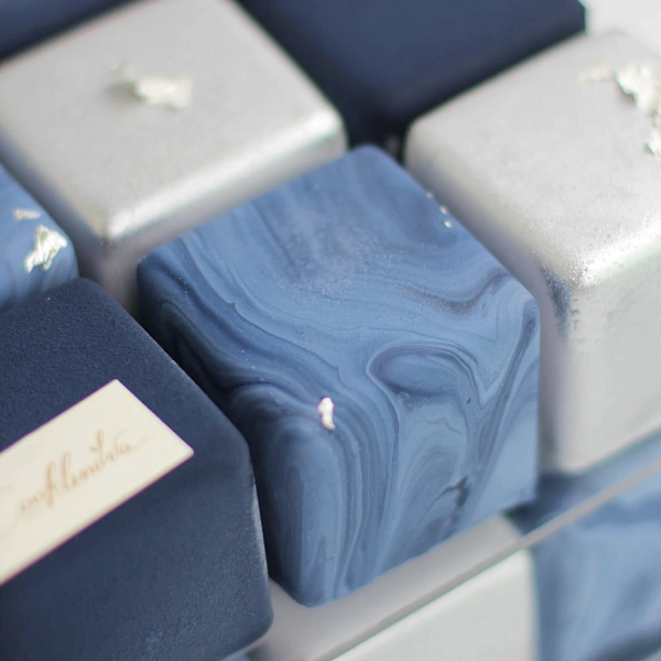 Торт Кубик Silver Indigo_фото_товара1