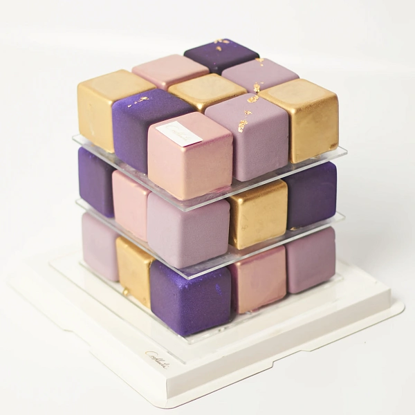 Торт Кубик Golden Violet_фото_товара0