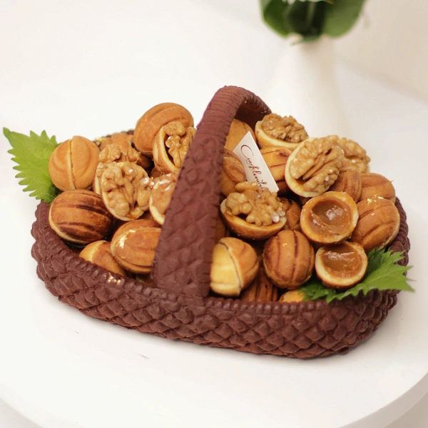 Шоколадная корзина с орешками_фото_товара2