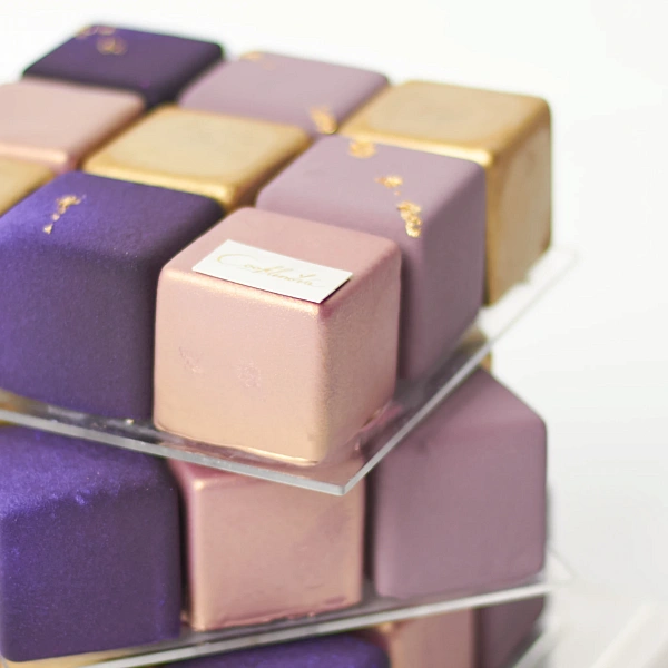 Торт Кубик Golden Violet_фото_товара2